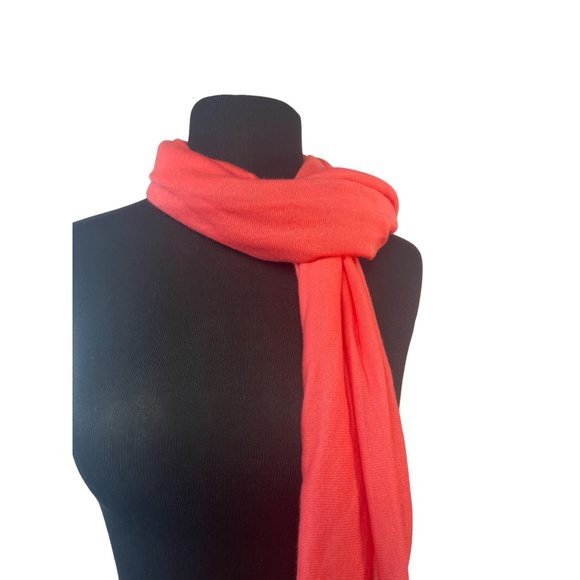 Lane Bryant Coral Jersey Knit Scarf Wrap  60 inch - Picture 3 of 7